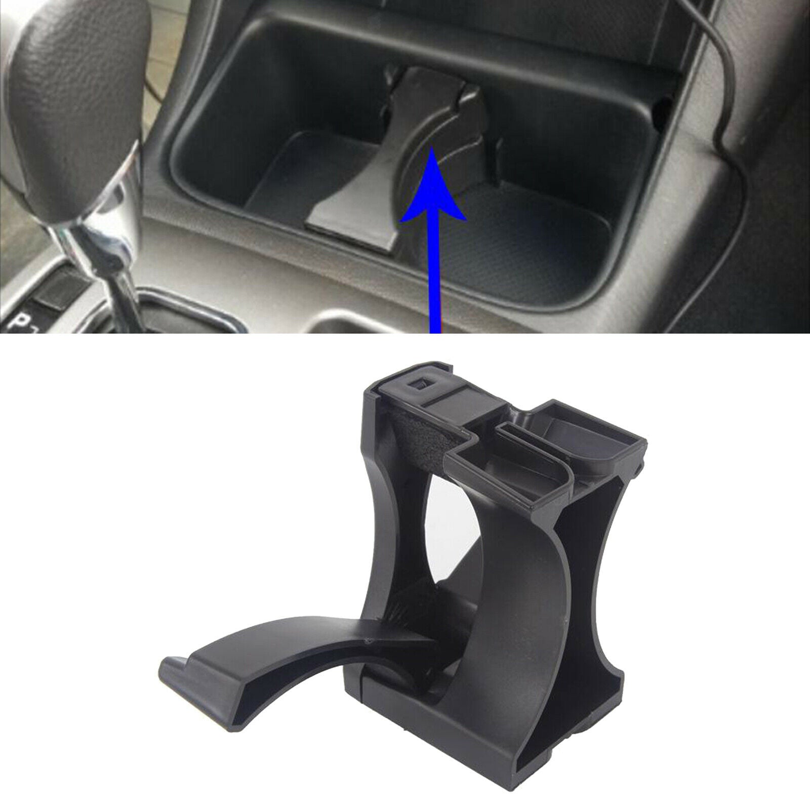 Cup Holder Insert Divider Separator for  Tacoma 2005-2010 Base 4 Cyl 2.7L, 6 Cyl