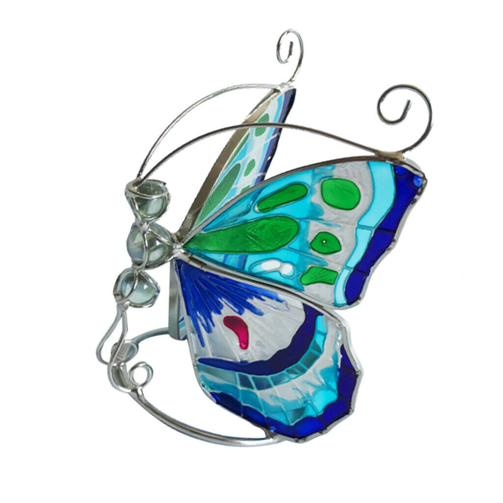 Butterfly Metal Lantern Candlestick Holder Garden Night Tea Light Decor