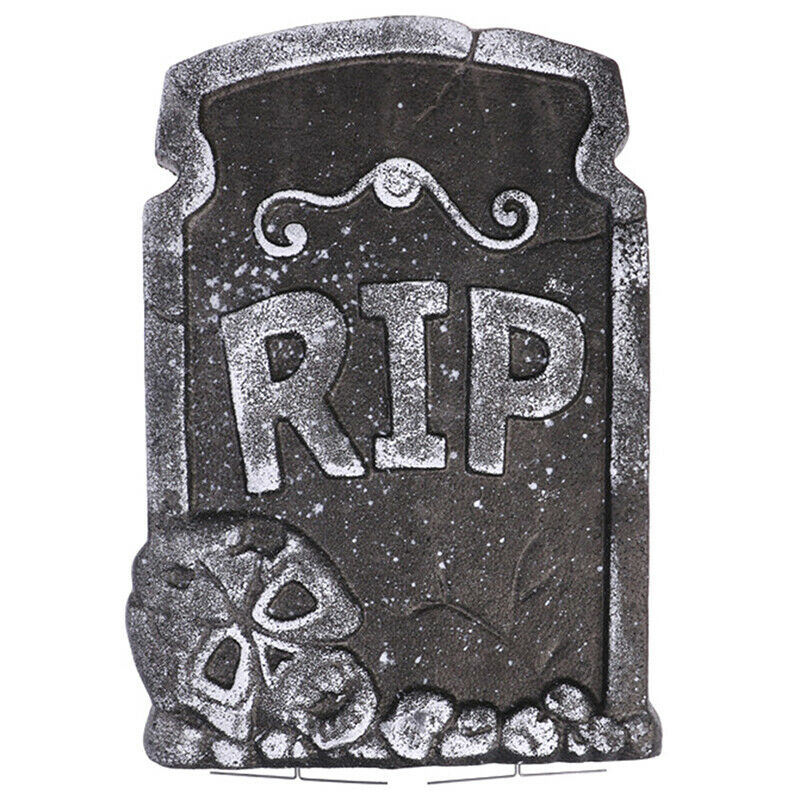 1pc Tombstones Halloween Props Haunted House Outdoor Indoor Spooky Decora.l8