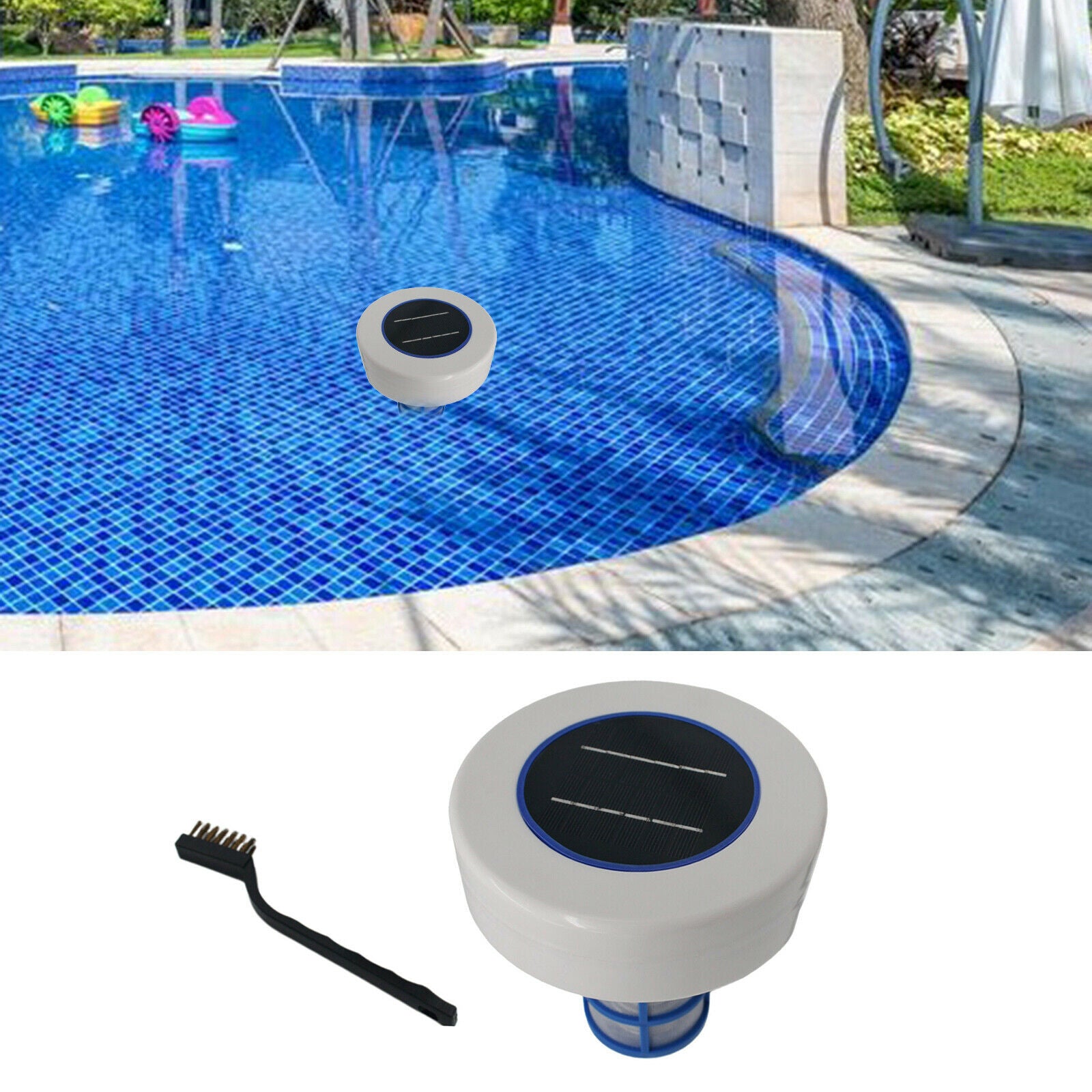 Solar Pool Ionizer Water Kills Algae Lower Chlorine for Outdoor Hot Tub
