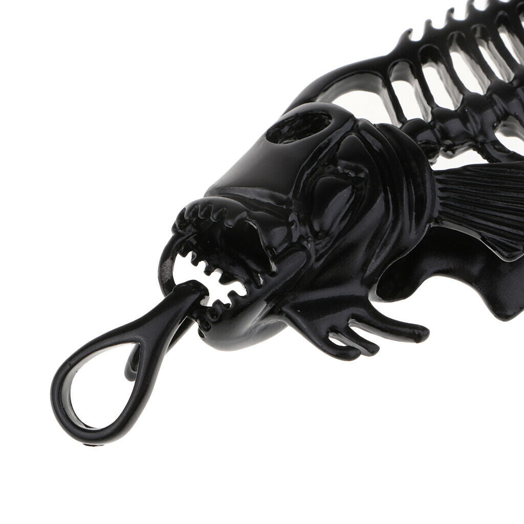 Skeleton Charms Pendants 91mm for Clothing Bag Hanging Decoration Black