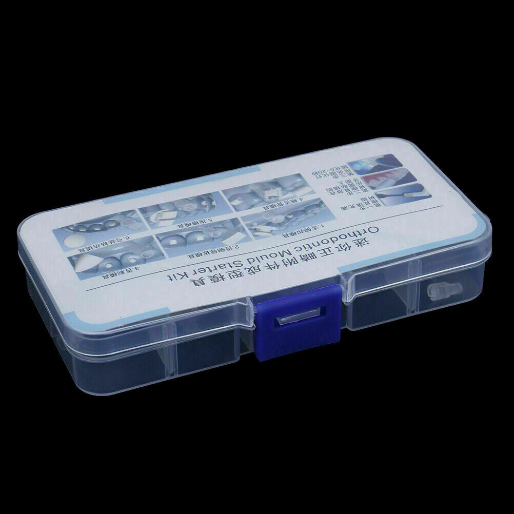 10*Dental Mini Orthodontic Mould Starter kit Injection Lingual Wire Button Bites