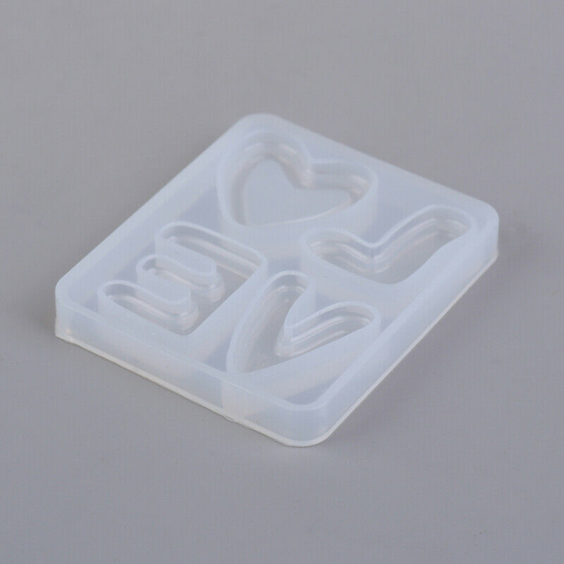 5pcs Love Letters Form Silicone Cake Mold Chocolate Fondant Moulds Baking.l8