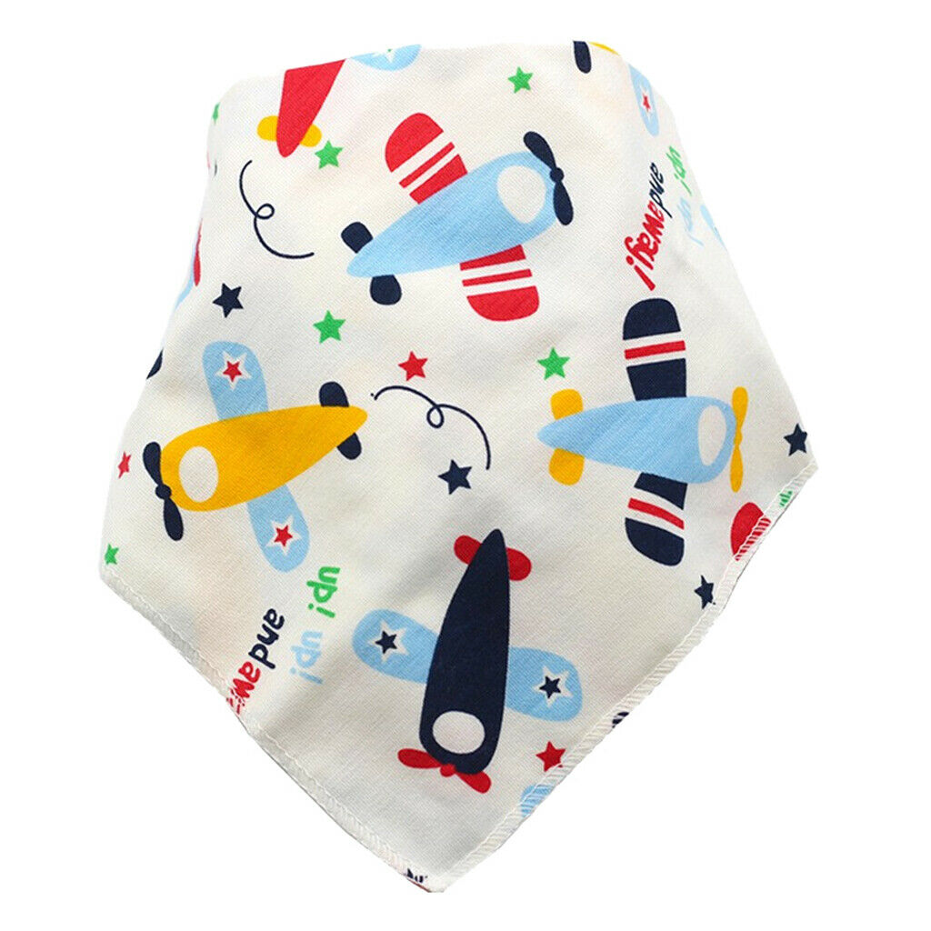 4pieces Soft Triangle Infant Bibs Saliva Towel Teething Bibs Boys Accs Gifts