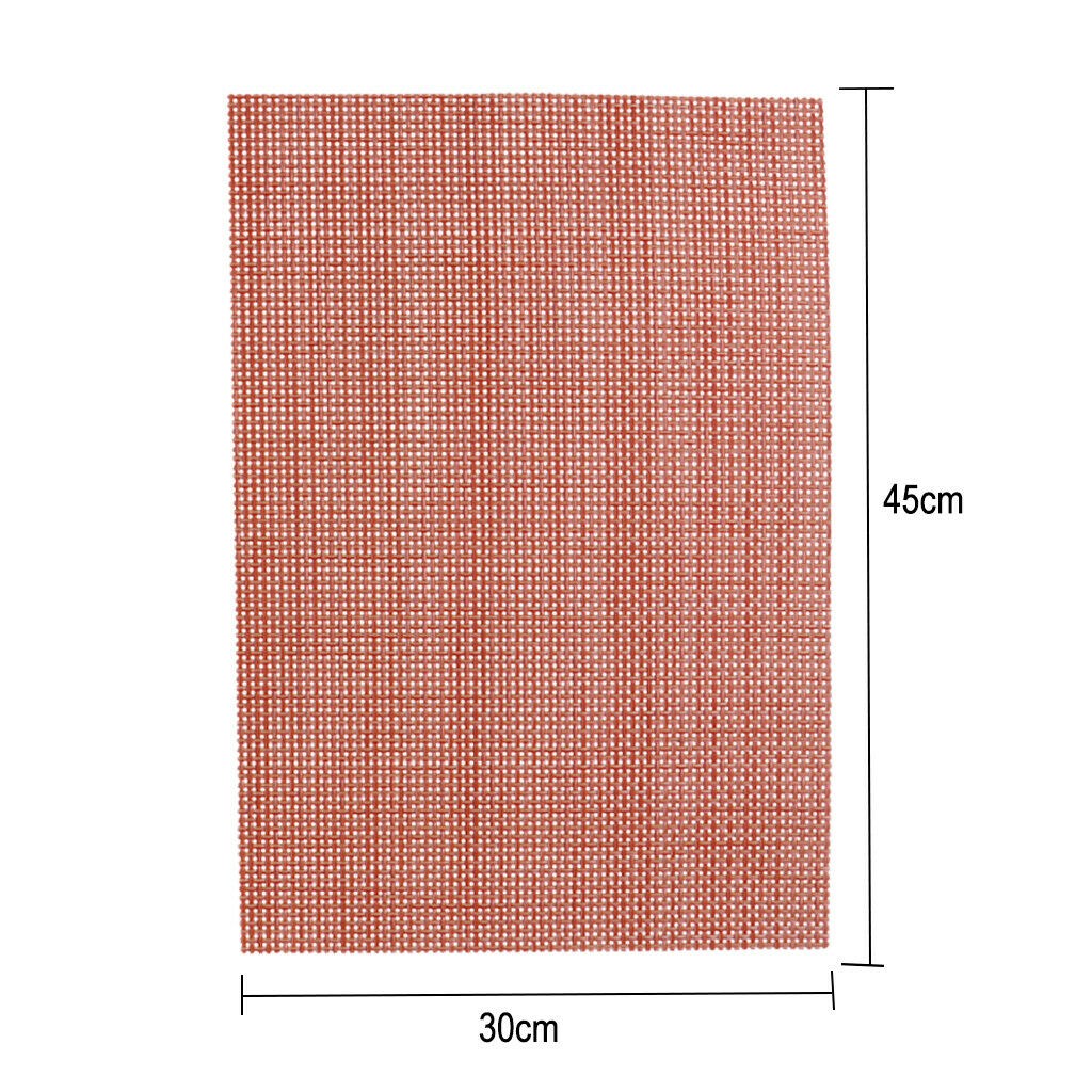 2pcs Anti-slip Table Mat Heat Pad Coaster Kitchen Dining Placemat Orange