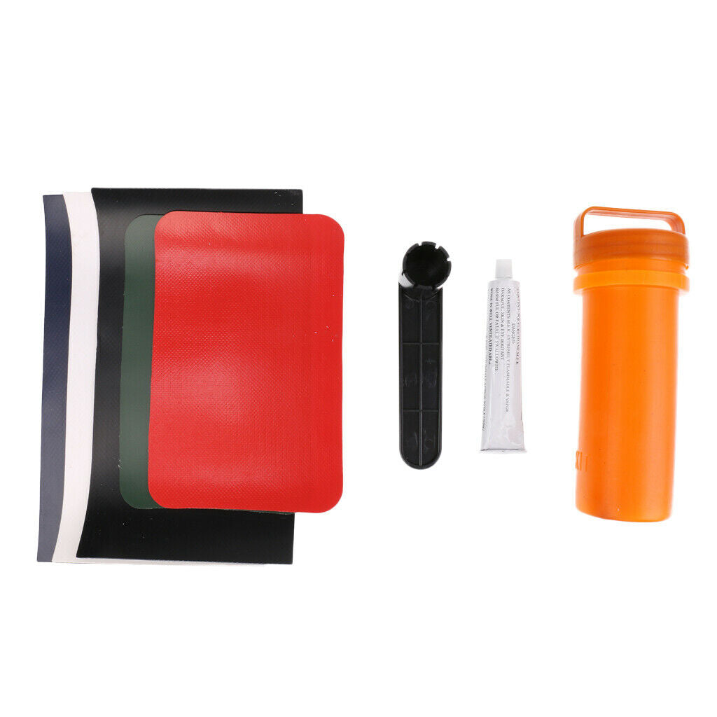 8pcs Boat PVC Repair Patch Portable Repairing Kit Valve Patches Maintain Glue