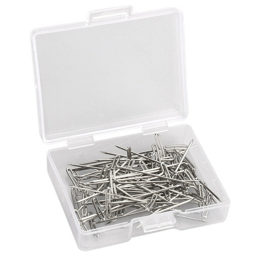 Steel T-pins 1.2 inch for Blocking Knitting, Modelling and Crafts, Wig Making