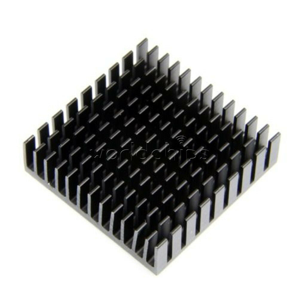 2PCS Aluminum 40x40x11mm Heatsink Cooling LED Power Memory Chip IC Transistor W