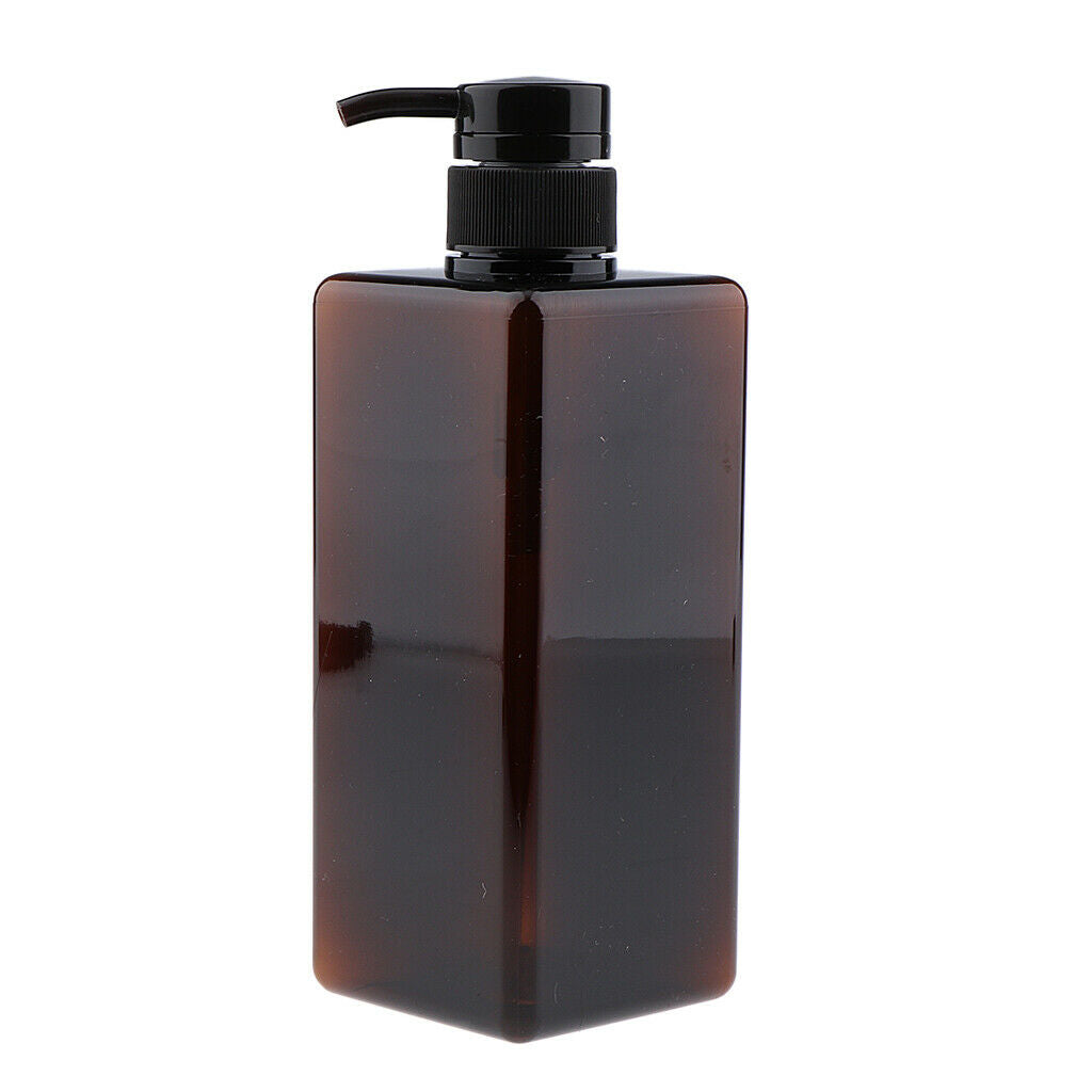 Empty Plastic Shampoo Conditioner Pump Bottle Refillable Container 650ml 2x