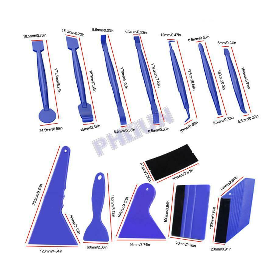 21x Car Window Paper Film Stickers Cutting Squeegee Tool Kit Auto Accessories