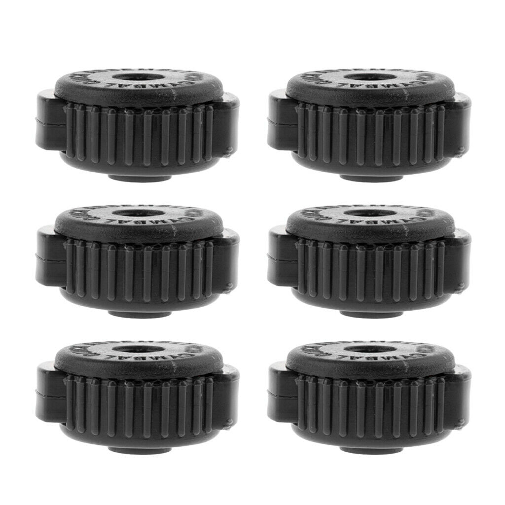 6Pcs Quick Set Cymbal Plastic Nuts Drum Part Instrument DIY Accessories