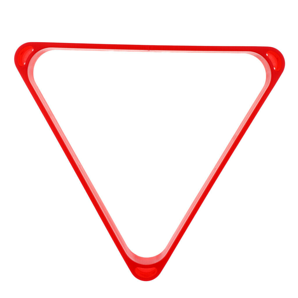 Eight Ball Pool Table Triangle Billiards Snooker Rack Repositioning Frame Red