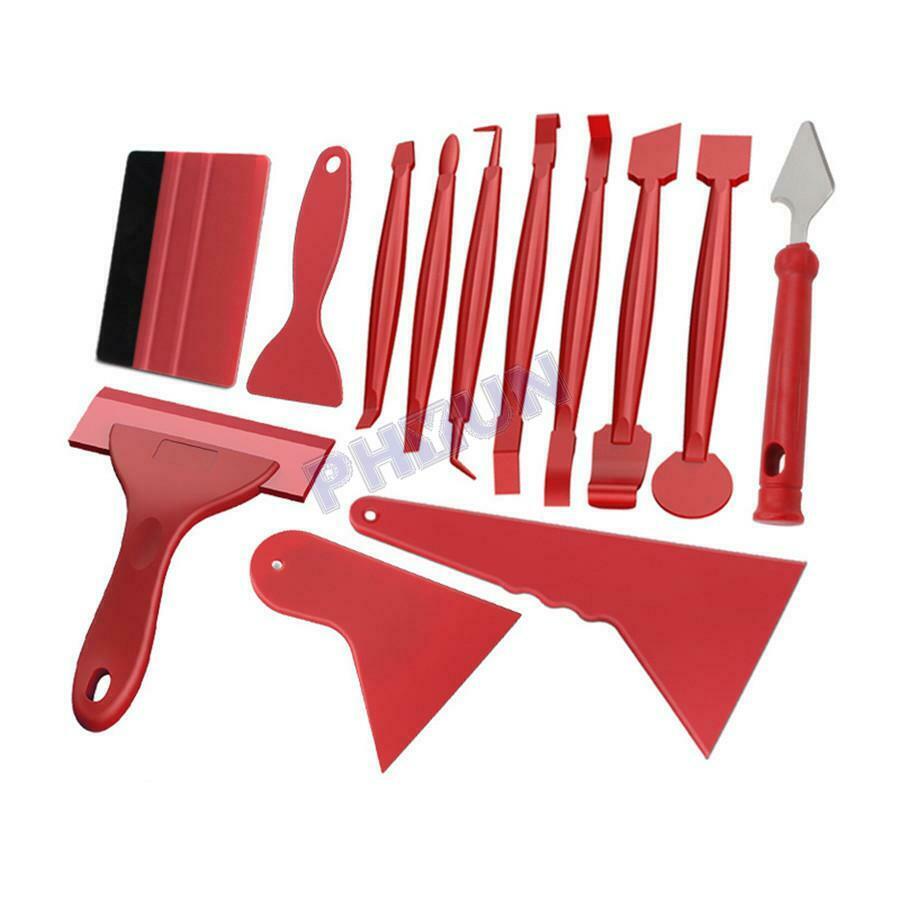 13Pcs Car Window Paper Film Stickers Cutting Squeegee Tool Kit Auto Accessories