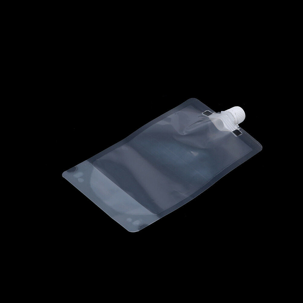 1PC 500ml clear spout stand up bag liquid juice flask pouch bags with ca.l8