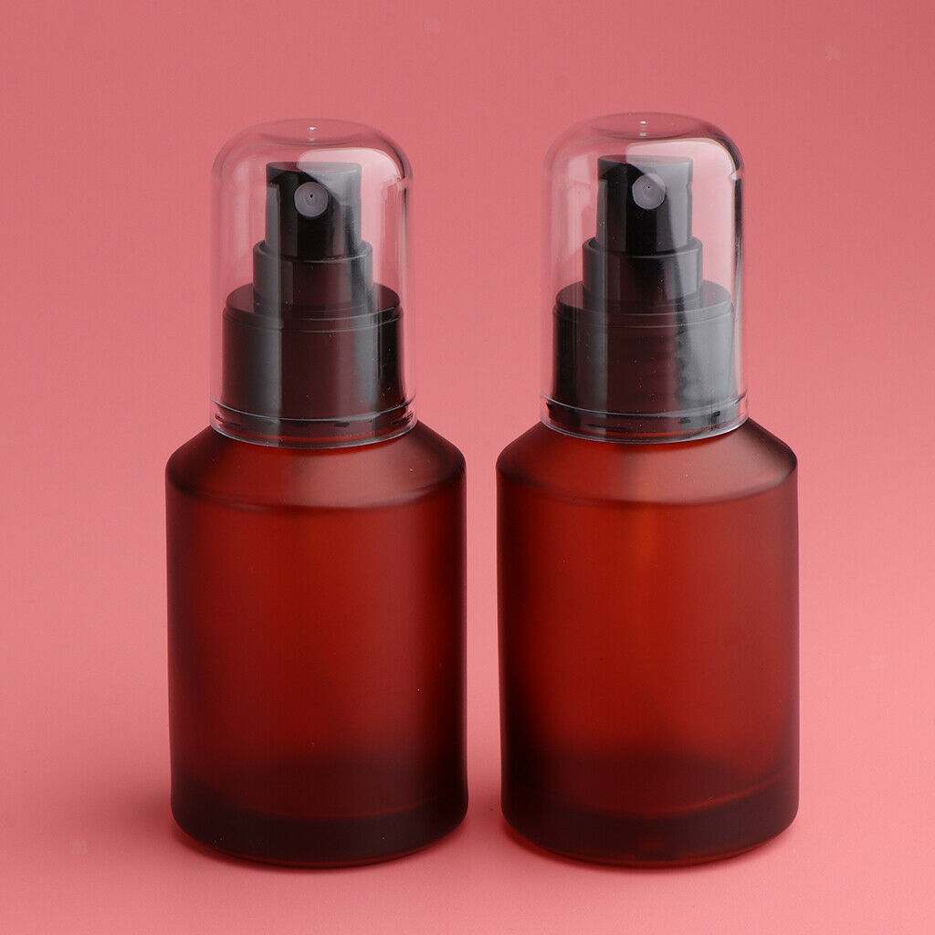 8pcs 15ML/30ML/60ML/100ML Wine Red Glass Spray Bottles with Fine Mist Sprayer