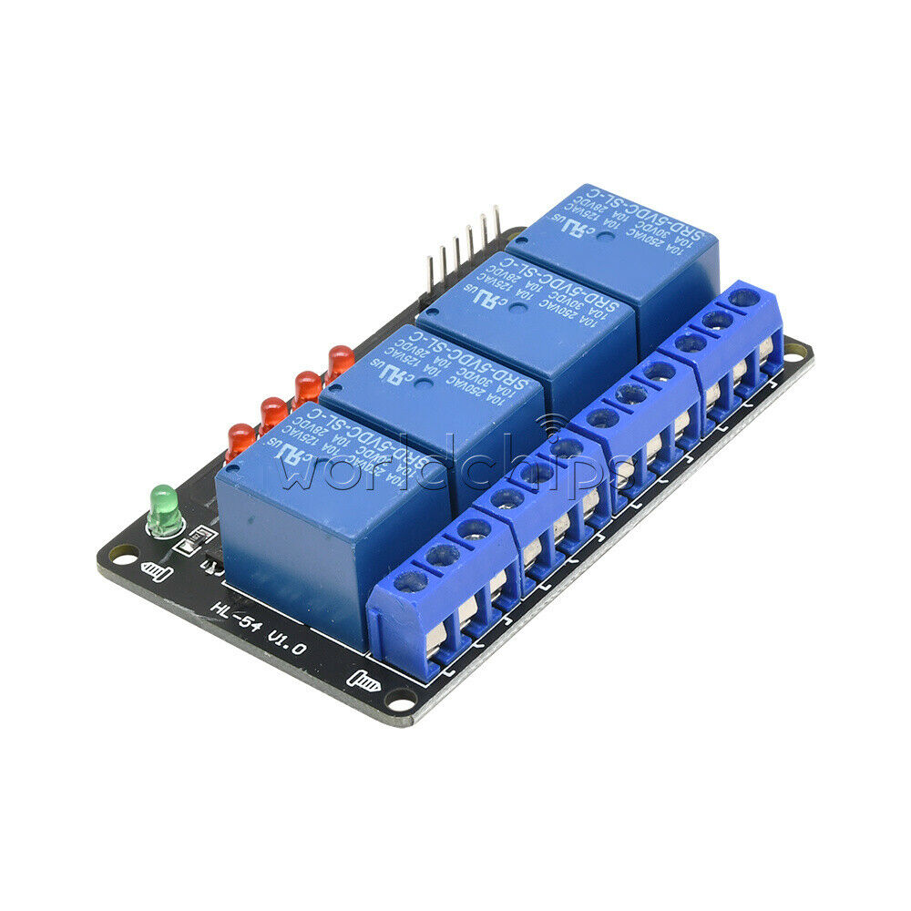DC 5V four 4-Channel Relay Indicator LED Light Module for Arduino ARM PIC AVR