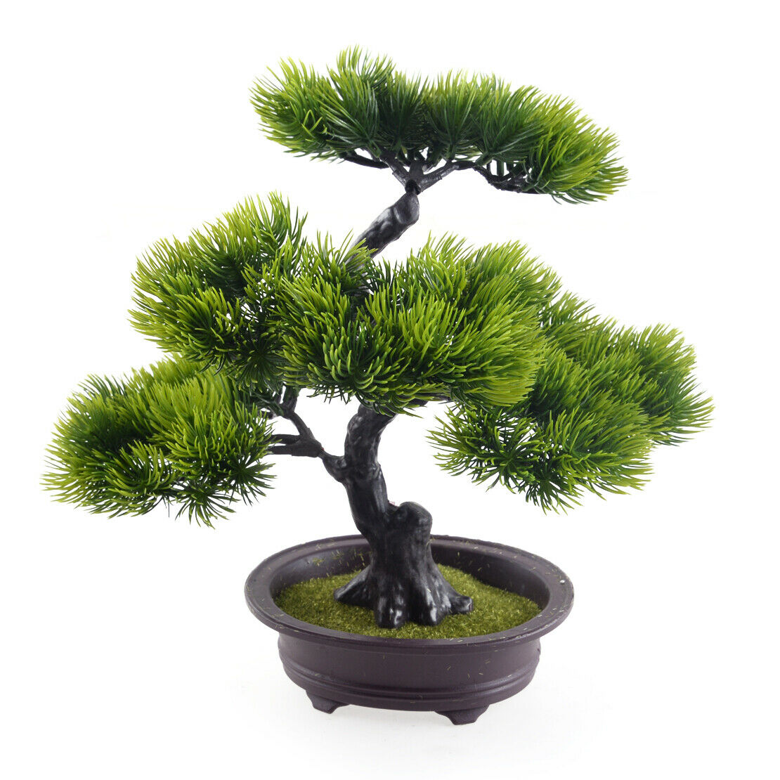Artificial Bonsai Potted Plant Mini Pine Tree Greeting Home Office Decor A9