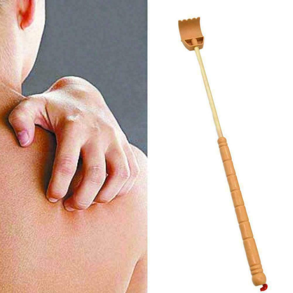 Bamboo Back Scratcher Massage Roll Aid Stick Body Itch Scratching Wooden K4A7