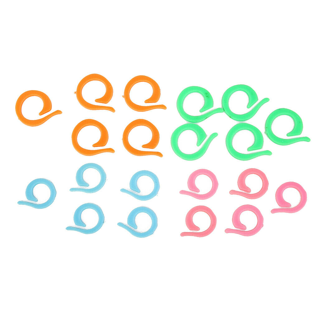 20pcs Stitch Marker Ring DIY Knitting Tools Crochet Locking Sewing Accessories