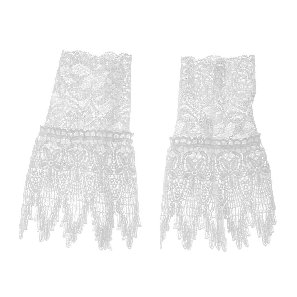 Ladies Decorative Hollow Lace Cuffs Bracelet Detachable Shirt False Sleeves