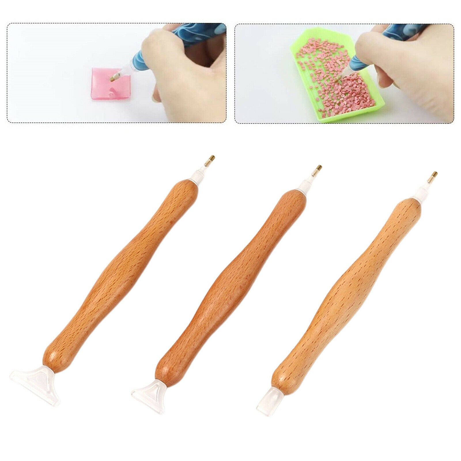 3x Diamond Painting Pen Accessories Rhinestone Picker Tool Set for Nail Art