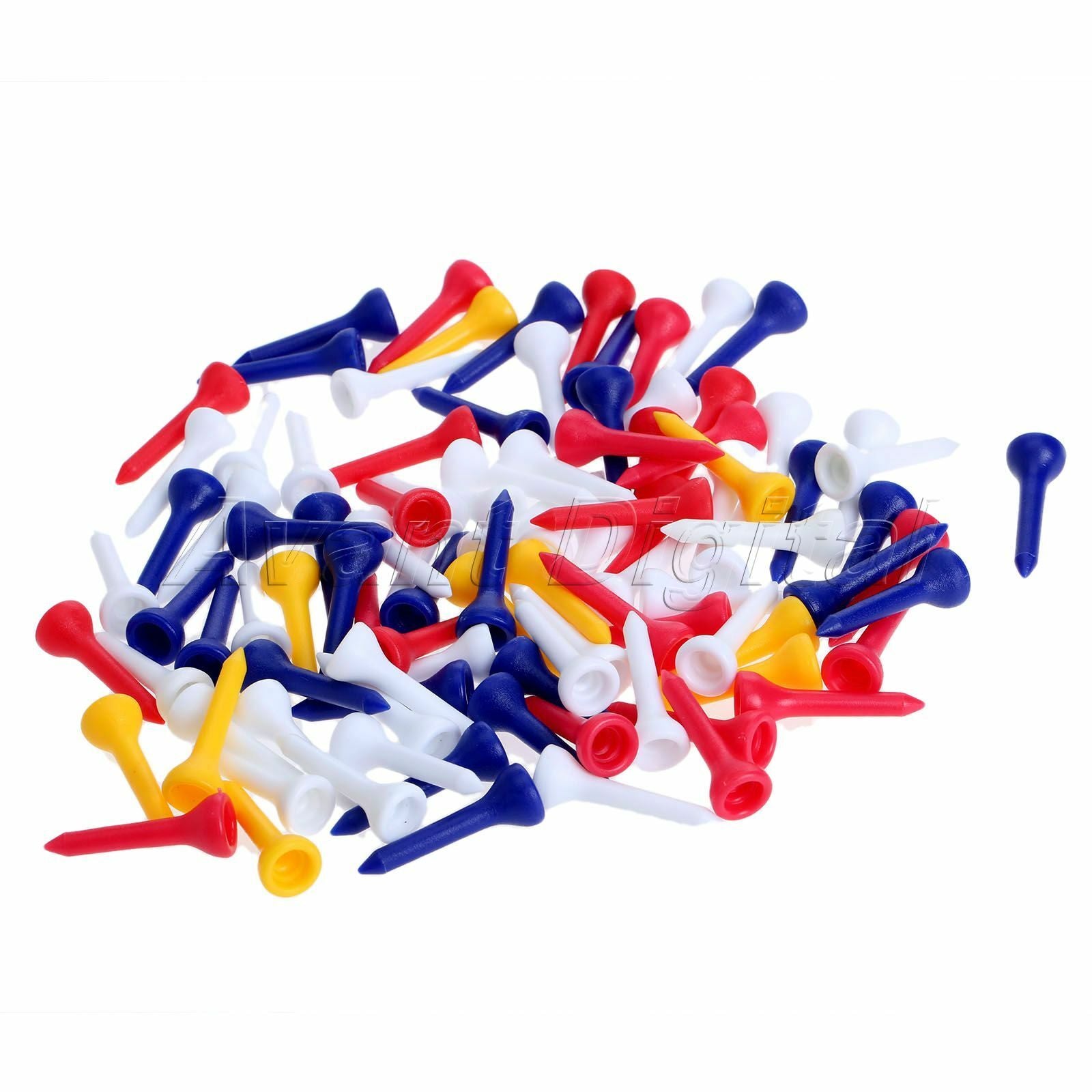 36mm Mixed Color Plastic Golf Tees Cup Tip Driver Training Golf Club Accessories
