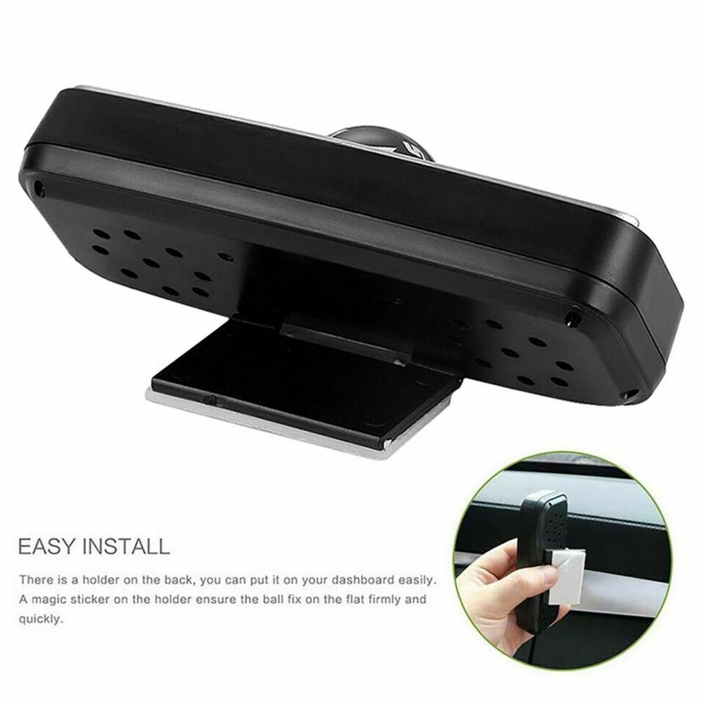 Navigation Ball Map Travel Thermometer Hygrometer Car Vehicle Dashboard 3 in 1