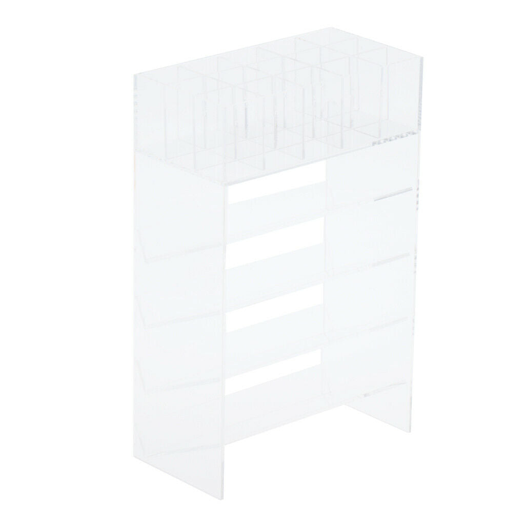 Lipstick Organizer Lipgloss Lip Balm Holder Acrylic Display Stand Rack Clear