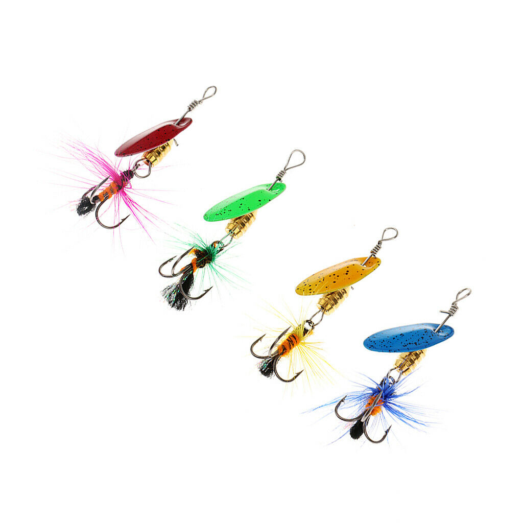 Lot Of 4 Pcs Fishing Lures Crankbaits Hooks  Baits Bass Fishing