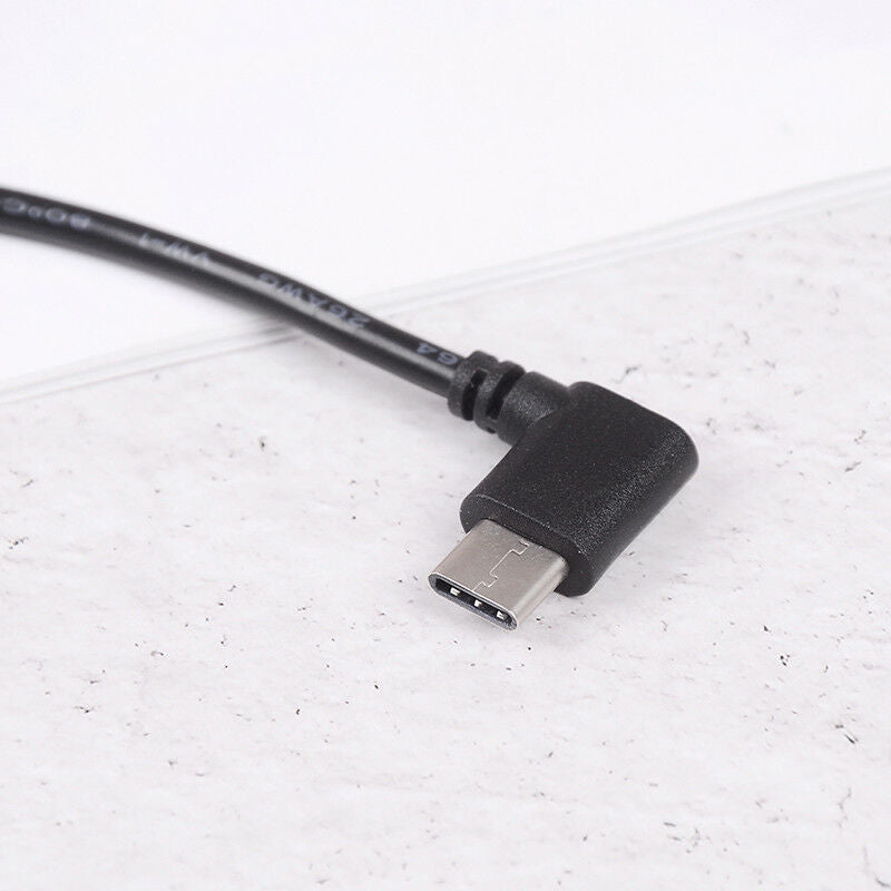 13cm left angle micro usb to type c cable otg at both ends for oppo ha-2se J TH