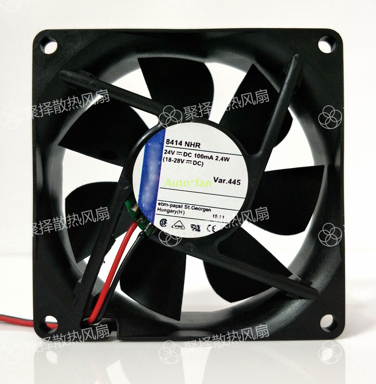 1 PCS Brand New 8414NHR 2.4W 24V 8025 Cooling Fan 2 Pin