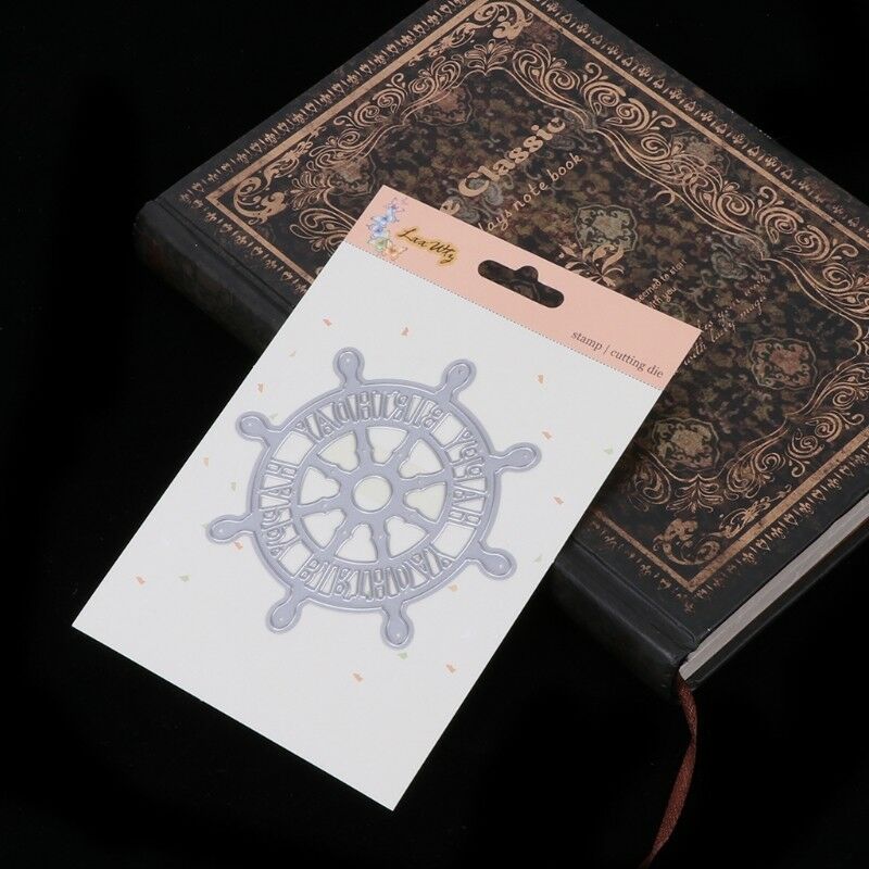 Happy Birthday Gear Cutting Dies Stencil Scrapbooking Paper Craft Card DIY Decor