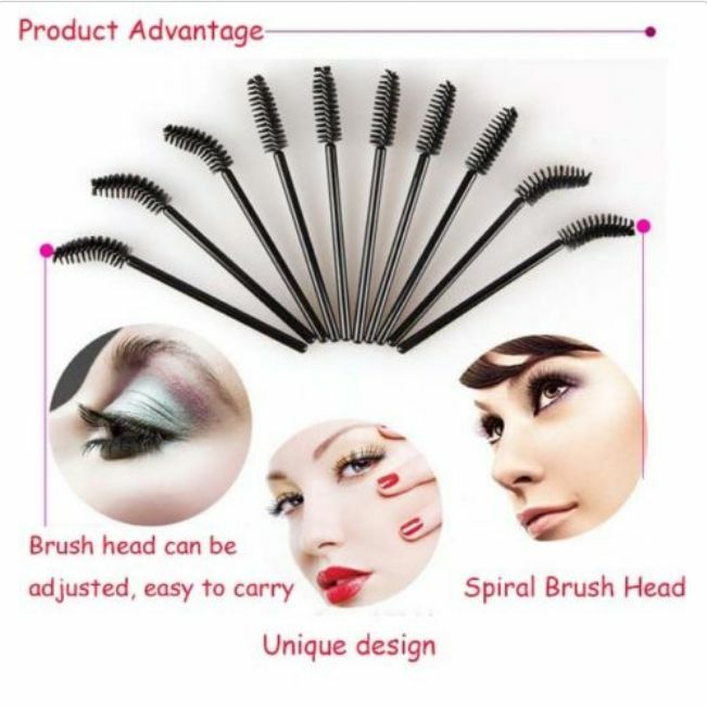 Makeup Tool Oblique Design Rotate Eyebrow Brush Cosmetic Brow Brush New 10Pcs