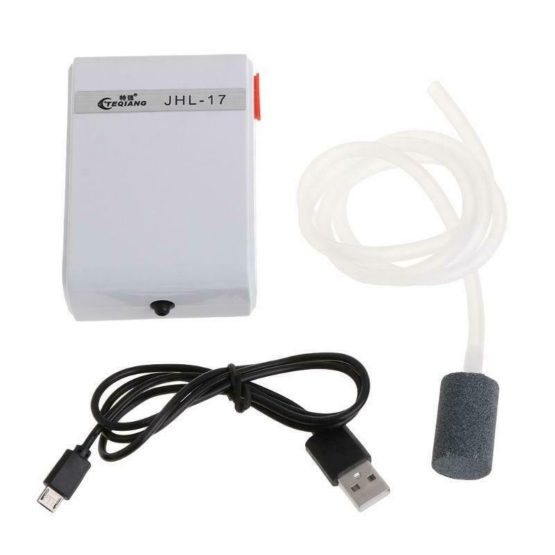 Oxygen Pump Aquarium Fish Tank Equipment USB Charging Air Pump Compressor