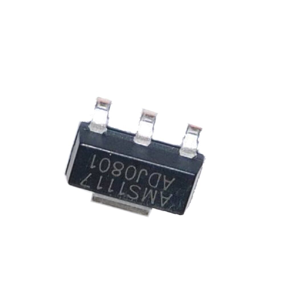 50PCS AMS1117 ADJ SOT-223 AMS LM1117-ADJ 1117 ADJ 1A SMD Voltage Regulator