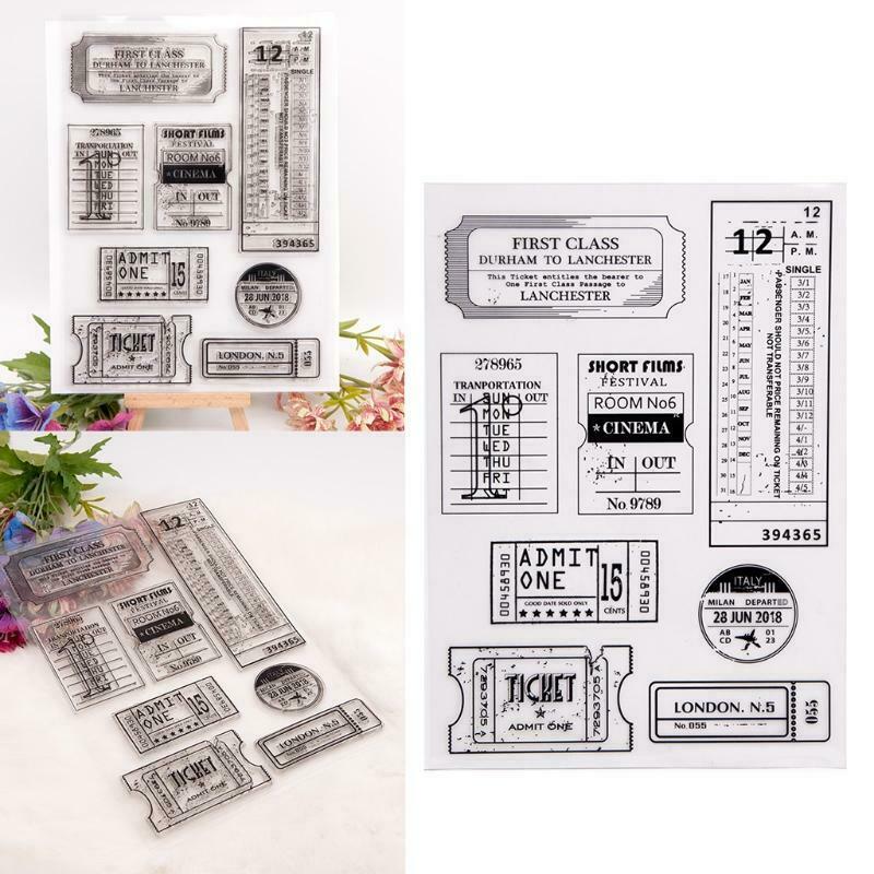 Label Silicone Clear Seal Stamp DIY Scrapbooking Embossing Photo Album Paper