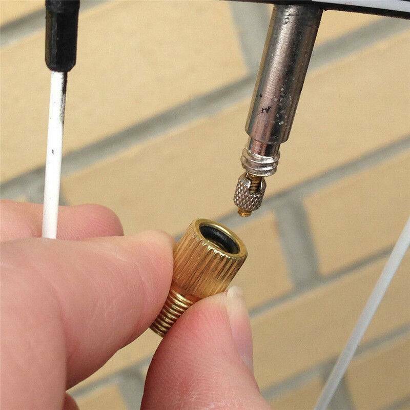 2* Presta to Schrader Valve Adapter Converter Road Bike Bicycle Cycle Pump Tube