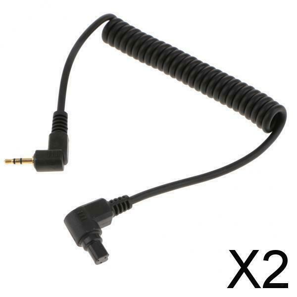 2X 2.5mm to RS 80N3 C3 Remote Switch Shutter Release Cable for EOS Camara