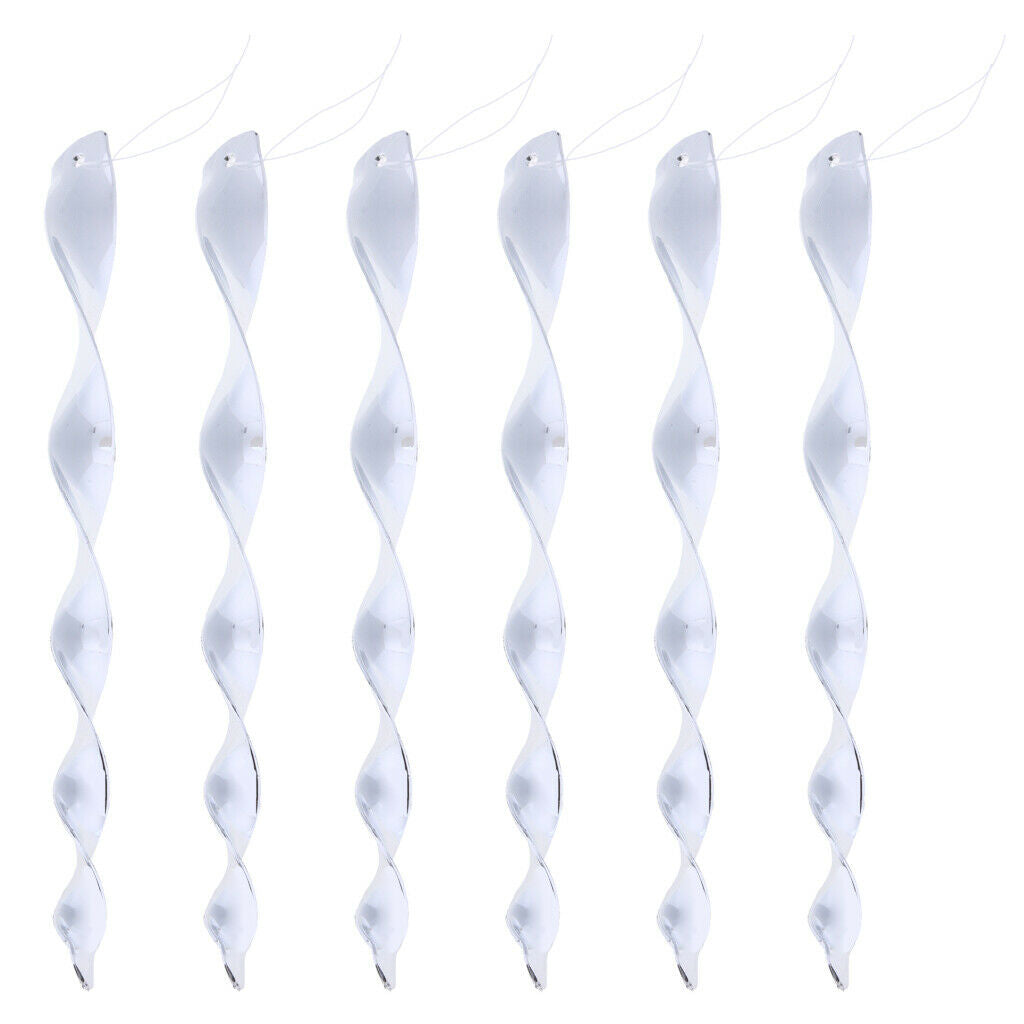 6Pcs Bird Repellent Wind Twisting Scare Rods Reflective Spiral Deterrent