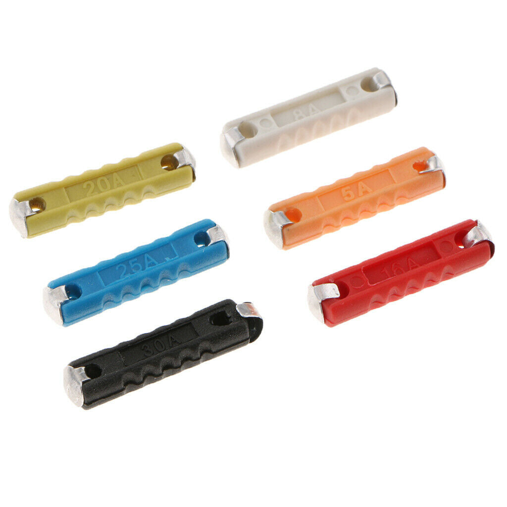 5A-30A mini fuses with clip torpedo fuses for car / motor vehicle, set of 50