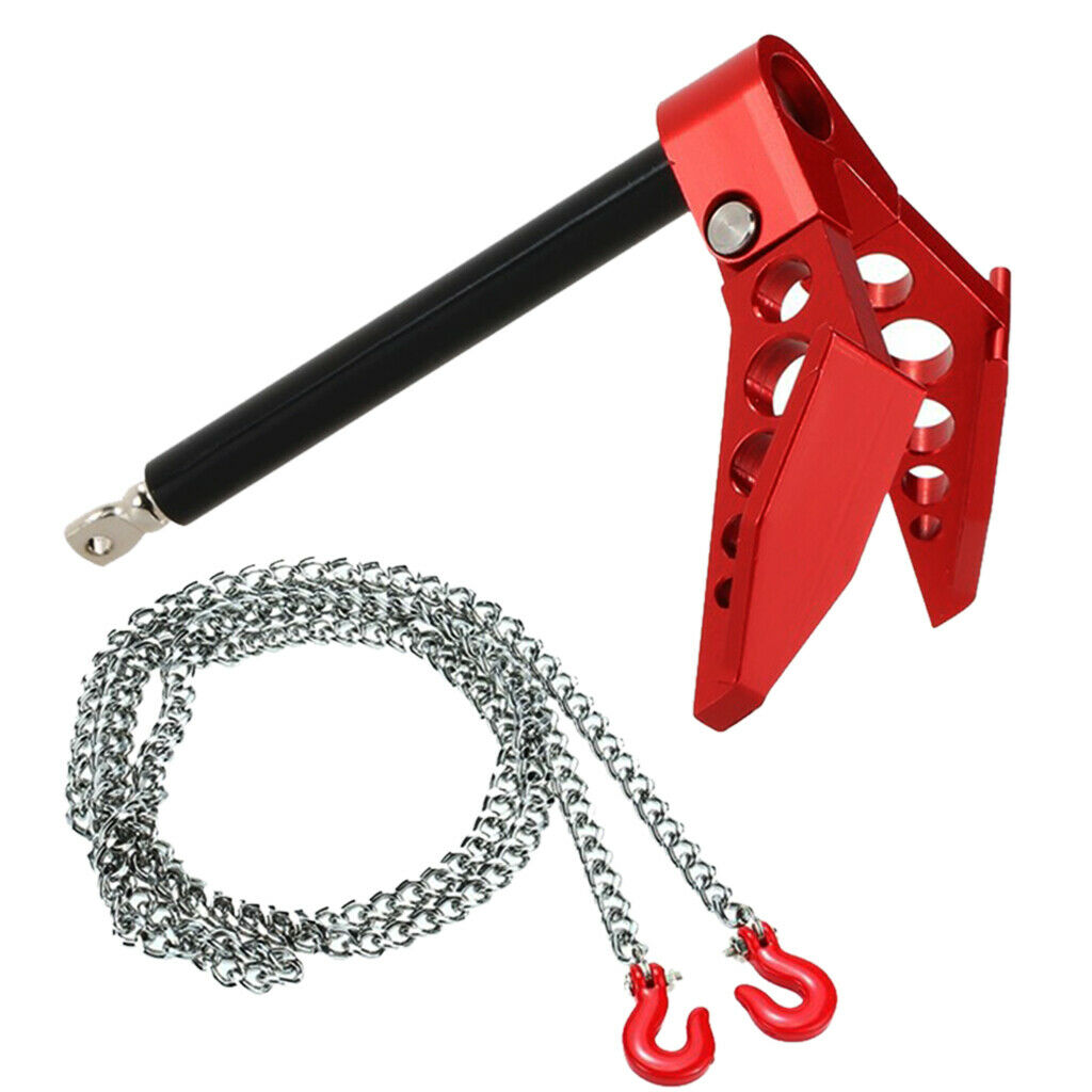 Metal Heavy Winch Anchor w/ 80cm Trailer Chains for 1/10 RC Crawler Car Spare