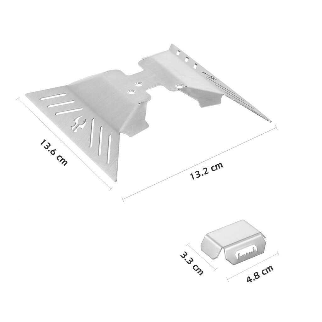 Upgrade RC Skid Plate Protector Front/Rear Axle Car Reduce Damage Set Parts
