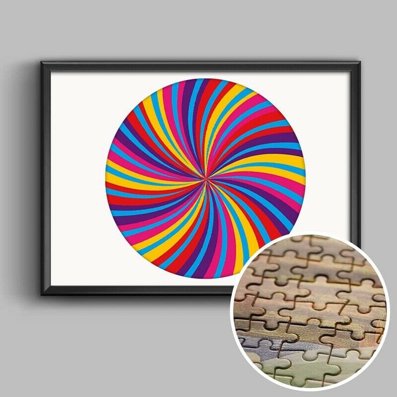 Jigsaw Puzzle, 500 Piece Color Round Jigsaw Puzzle for Adults Teens DecompressN8