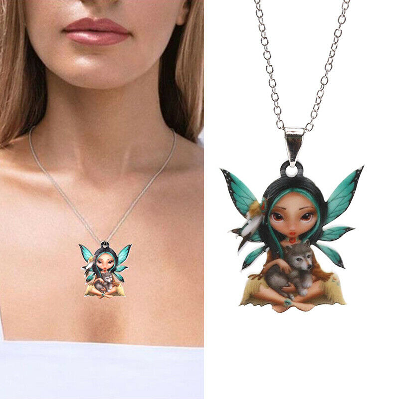 Fashion Lovely Fairy Princess Necklace Women's Butterfly Necklace Penda.l8