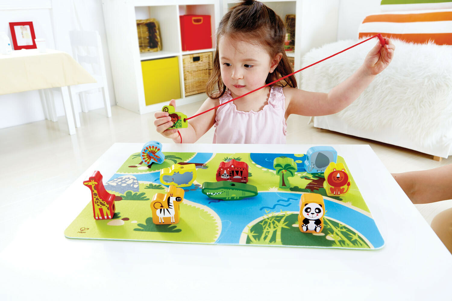 E1021 HAPE On Safari Play Lace Set [Early Melodies] Toddler Children 2Yrs+ 16pcs
