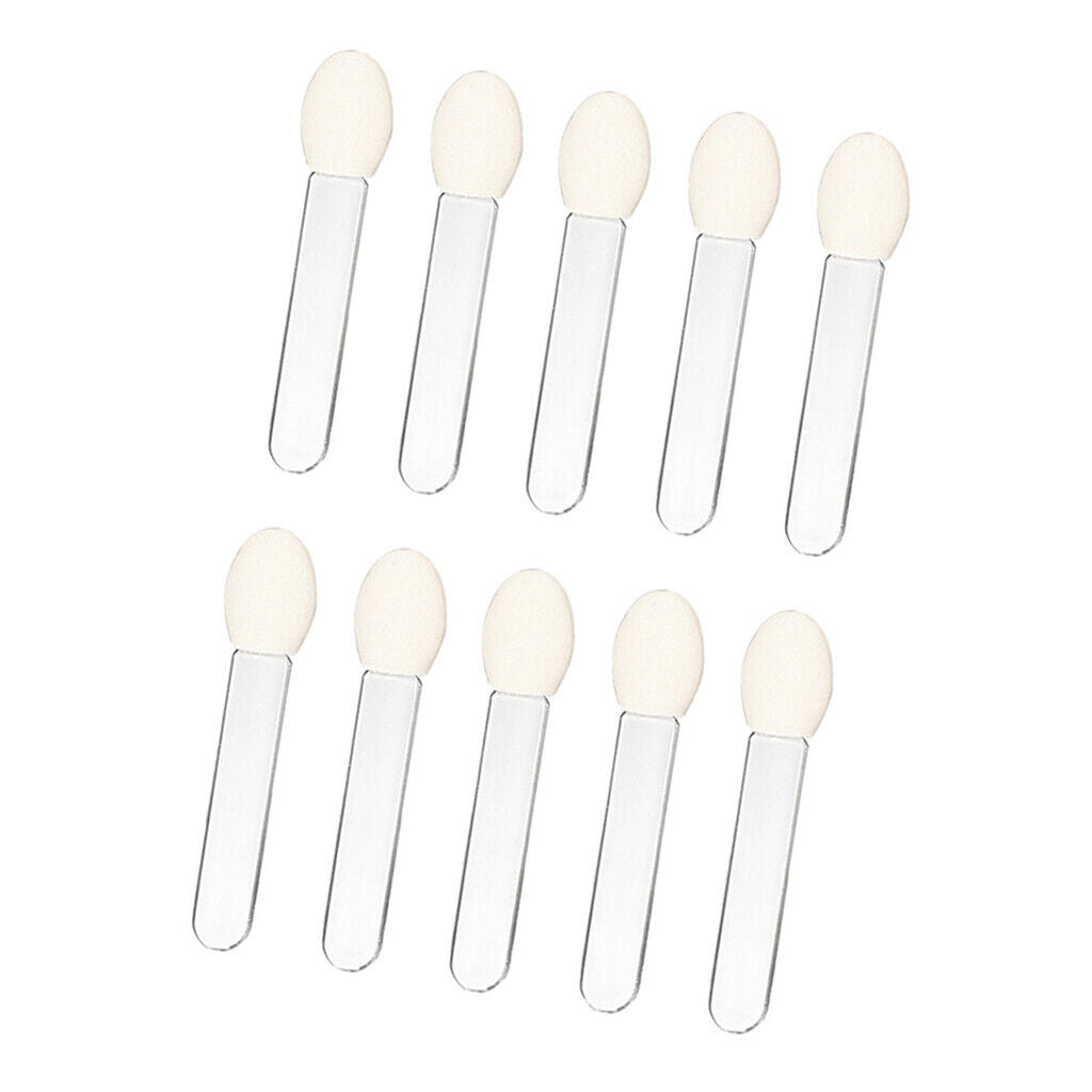 10 Pieces Disposable Single-Side Eyeshadow Brush Sponge Comestic Applicator