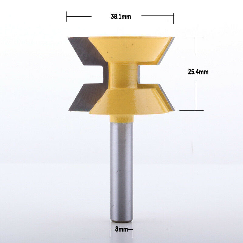 8Mm 120 Degree Tenon Cutter Engraving Machine Milling Cutter 8Mm Handle