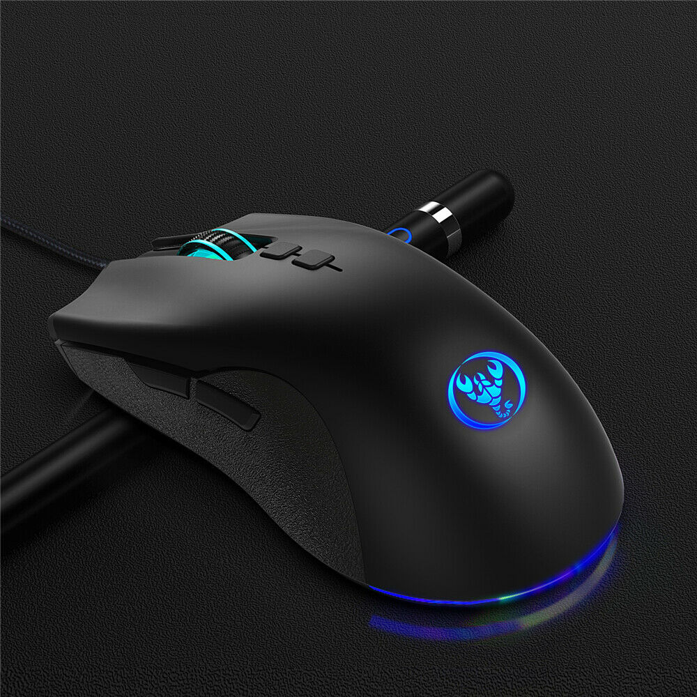 For HXSJ A883 USB Wired Gaming Mouse RGB Gamer Mice Mouses for Desktop Laptop