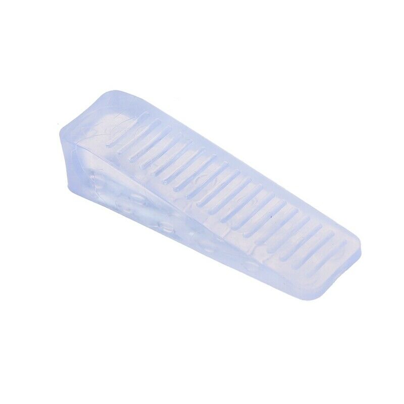 Home Office Clear Plastic Door Wedge Stopper Block 4 Pcs L3K3K3