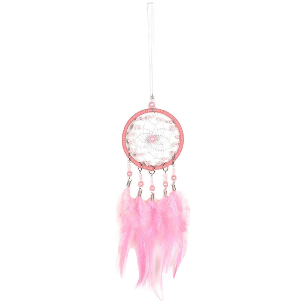 Pink Handmade Traditional Dreamcatcher Good dreams